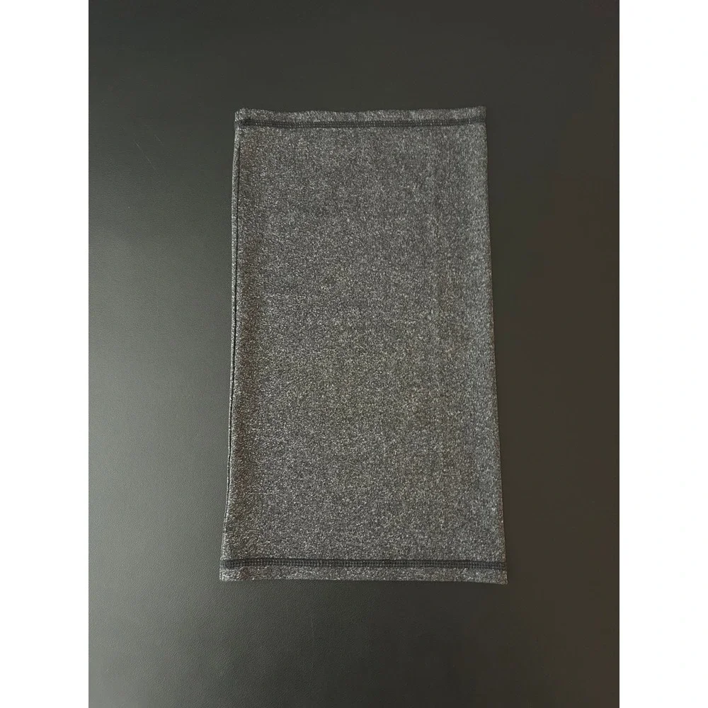 Gray Heathered Performance Neck Gaiter Breathable Face Mask Scarf Accessory